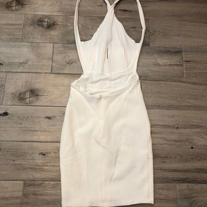 White cocktail dress